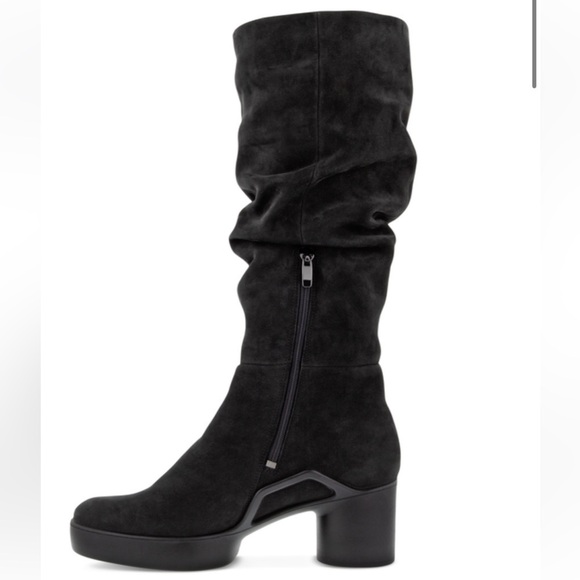 ECCO SHAPE SCULPTED MOTION 35 SLOUCHY HIGH-CUT BOOT ROUND HEEL SIZE 8 - Picture 2 of 9